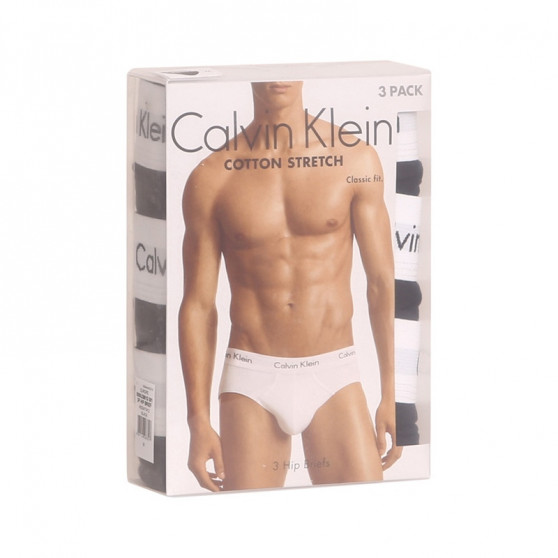 3PACK pánské slipy Calvin Klein černé (U2661G-001)