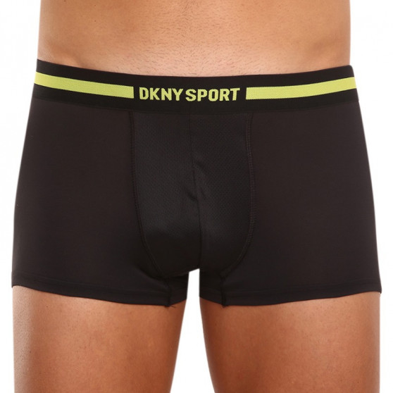 3PACK pánské boxerky DKNY Spring green černé (U5_6672_DKY_3PKB)