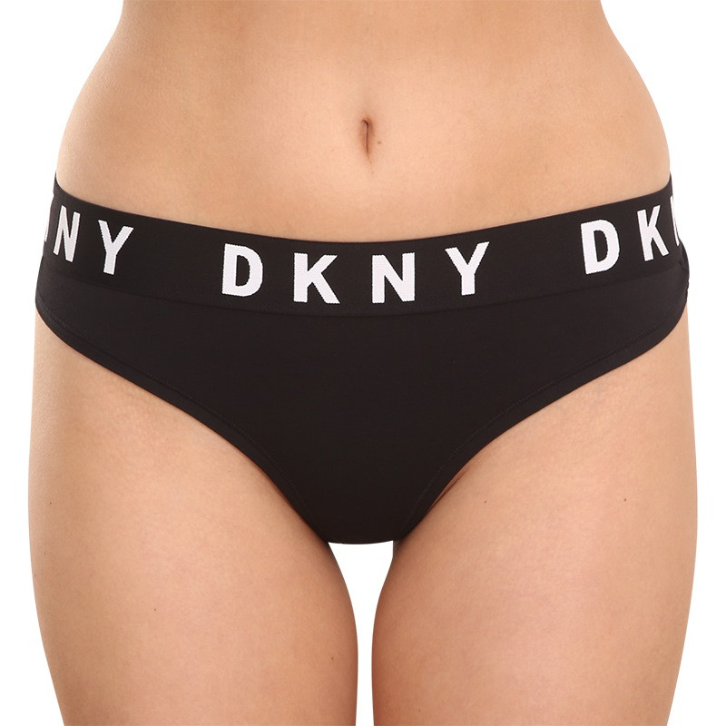 E-shop Dámská tanga DKNY černá