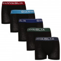 5PACK dětské boxerky Gianvaglia černé (026)