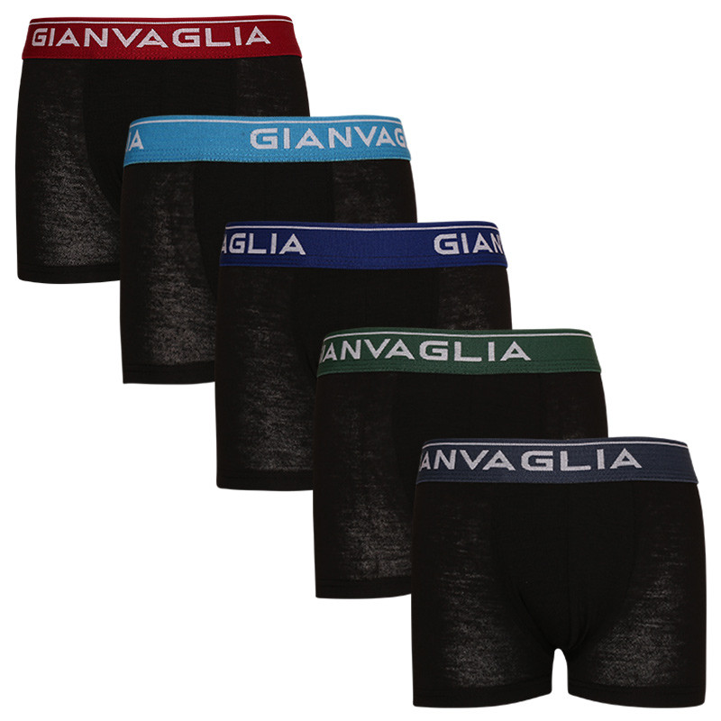 E-shop 5PACK dětské boxerky Gianvaglia černé