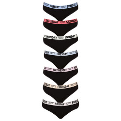 7PACK dámské kalhotky Lee Cooper černé (LCUWPANT7P0102-1769881)