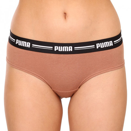 2PACK dámské kalhotky brazilky Puma hnědé (603043001 010)