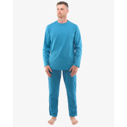 Pánské pyžamo Gino petrolejové (79129)