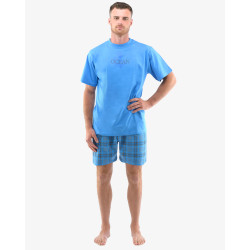 Pánské pyžamo Gino modré  (79136-DBMDxG)