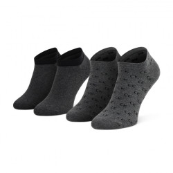 2PACK pánské ponožky Calvin Klein nízké šedé (701218715 002)