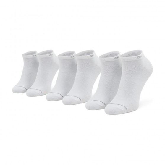 3PACK pánské ponožky Calvin Klein nízké bílé (701218718 002)
