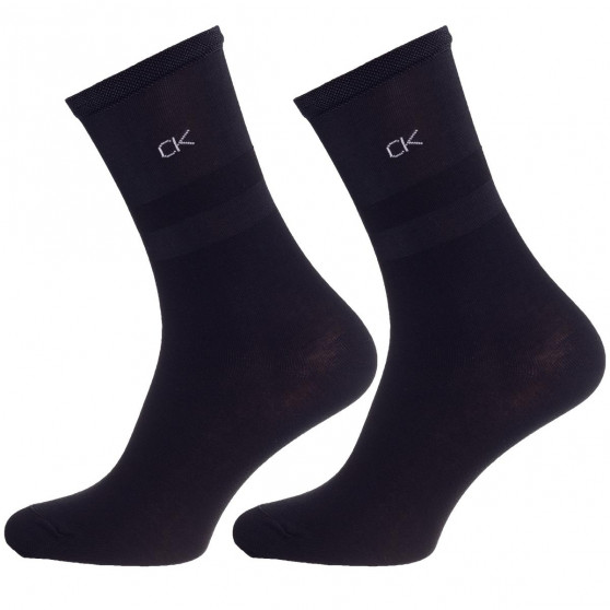 3PACK dámské ponožky Calvin Klein černé (701219848 002)