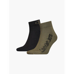 2PACK pánské ponožky Calvin Klein kotníkové vícebarevné (701219841 002)