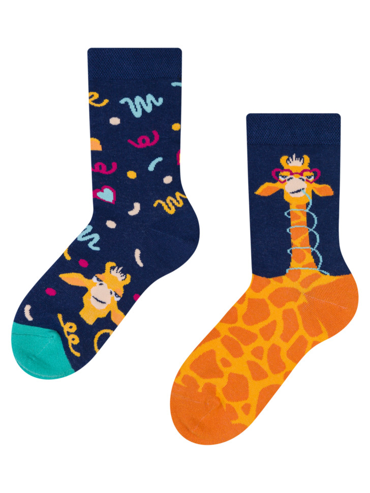 E-shop Veselé dětské ponožky Dedoles Vtipná žirafa
