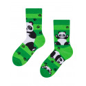 Veselé dětské ponožky Dedoles Pandy a pásky (D-K-SC-RS-C-C-249)