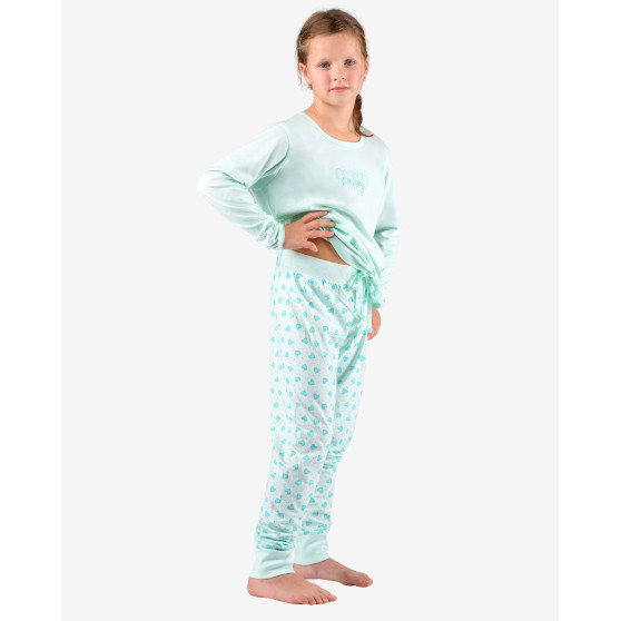 Dívčí pyžamo Gina modré (29007-LYMMMZ)