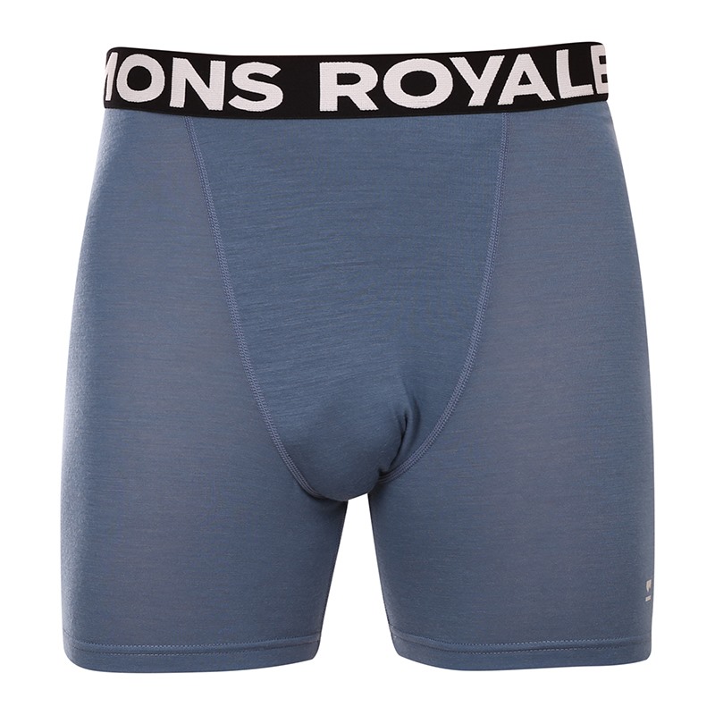 E-shop Pánské boxerky Mons Royale merino modré