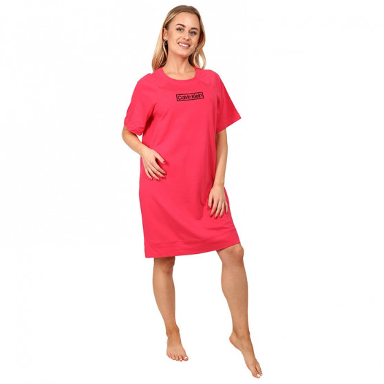 Dámská noční košile Calvin Klein růžová (QS6800E-XI9)