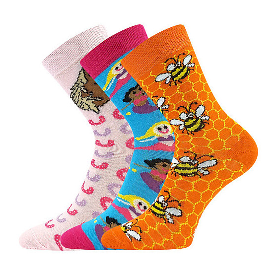 3PACK dětské ponožky Boma vícebarevné (057-21-43XII-mix-D)