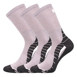 3PACK ponožky VoXX světlé šedé (Trim)