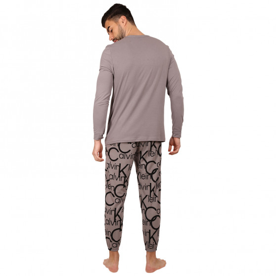 Pánské pyžamo Calvin Klein šedé (NM2178E-6NT)