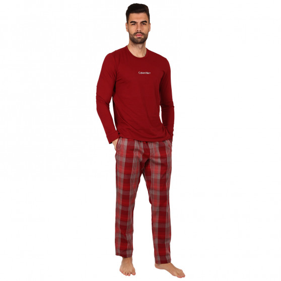 Pánské pyžamo Calvin Klein červené (NM2184E-73V)