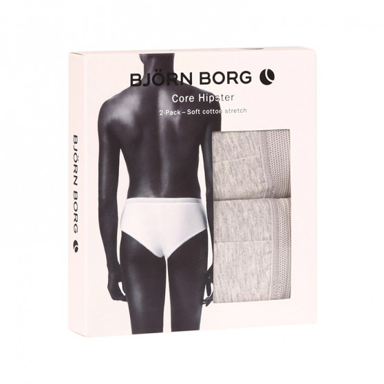2PACK dámské kalhotky Bjorn Borg šedé (10000001-MP003)