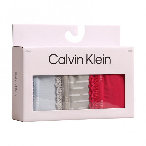 3PACK dámské kalhotky Calvin Klein vícebarevné (QD3804E-6VW)