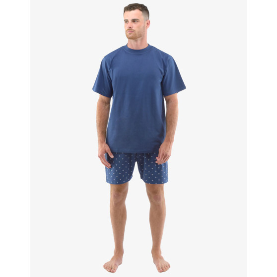 Pánské pyžamo Gino nadrozměr tmavě modré (79130-DCMMGA)