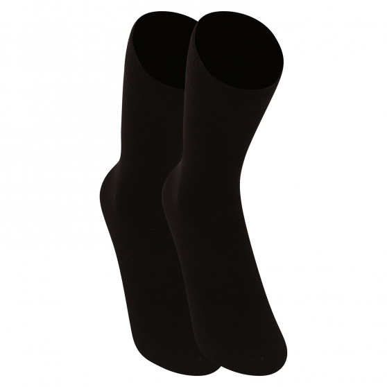 7PACK ponožky Nedeto vysoké bambusové černé (7NDTP001)