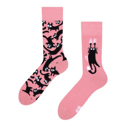 Veselé ponožky Dedoles Růžové kočky (GMRS079)