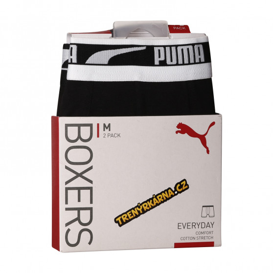 2PACK pánské boxerky Puma černé (701219366 003)