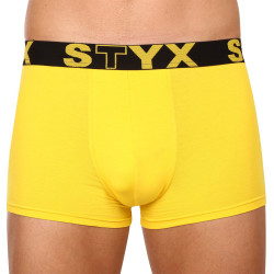 Pánské boxerky Styx sportovní guma žluté (G1068)