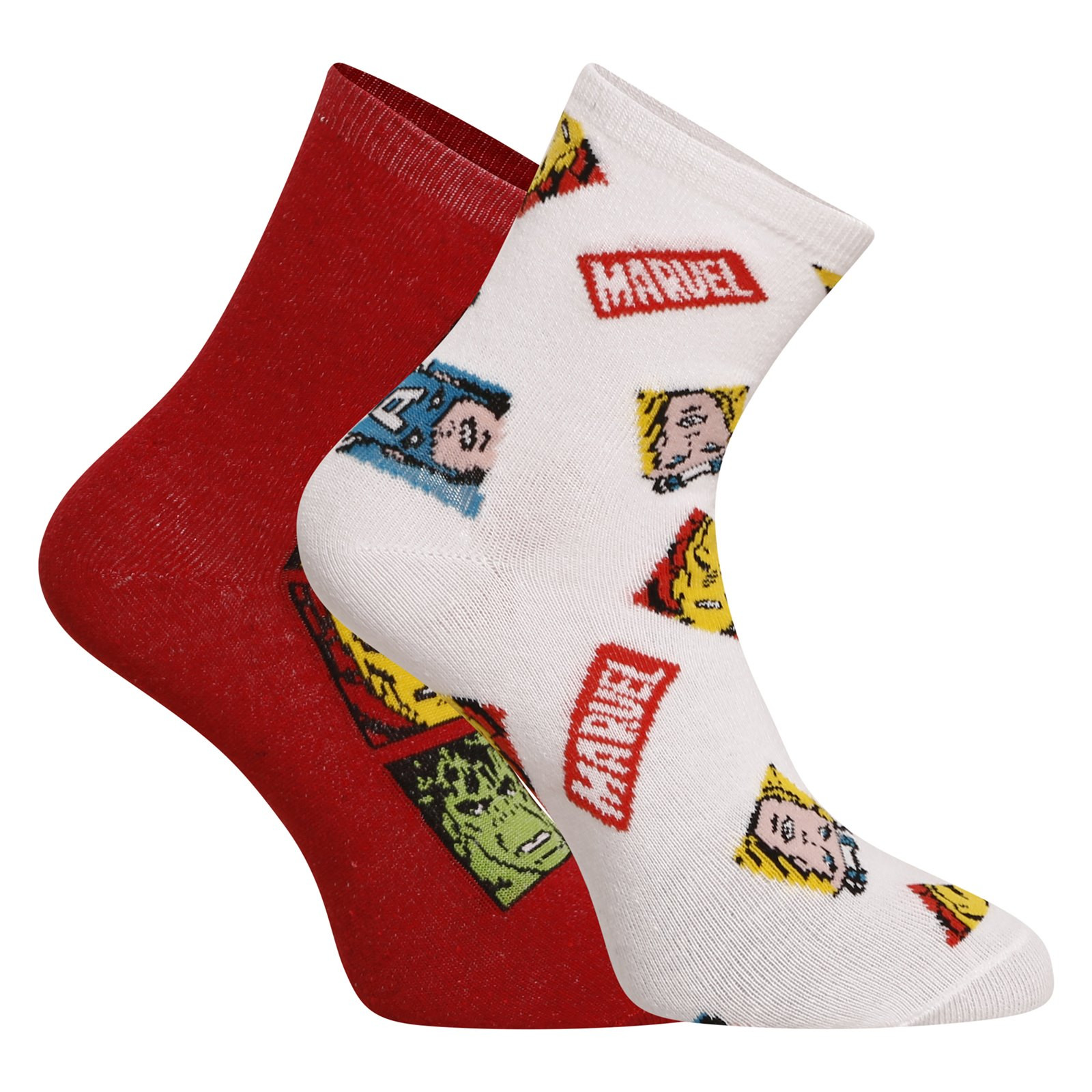 E-shop 2PACK dětské ponožky E plus M Marvel vícebarevné