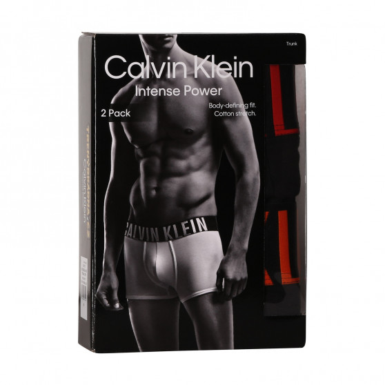 2PACK pánské boxerky Calvin Klein černé (NB2602A-6NB)