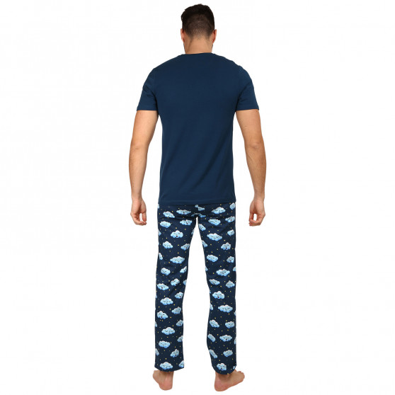 Veselé pánské pyžamo Dedoles Ospalé obláčky (D-M-SW-MP-C-C-1452)
