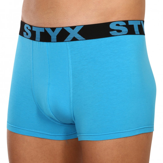Pánské boxerky Styx sportovní guma světle modré (G1169)