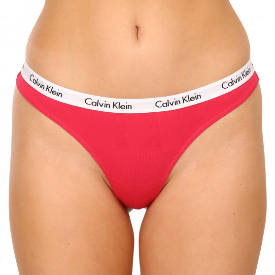 3PACK dámská tanga Calvin Klein nadrozměr vícebarevné (QD3800E-658)
