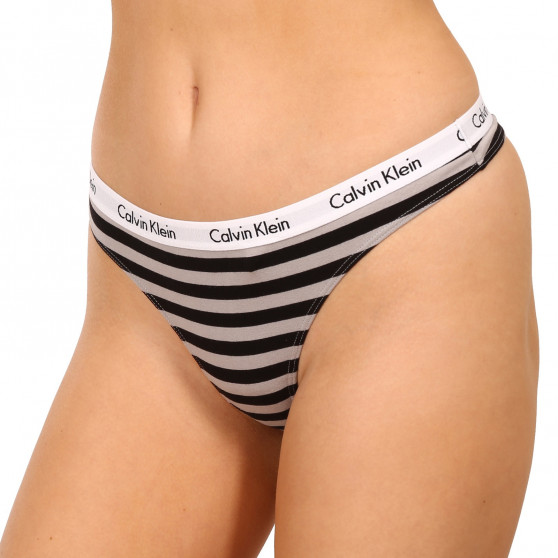 3PACK dámská tanga Calvin Klein nadrozměr vícebarevné (QD3800E-658)