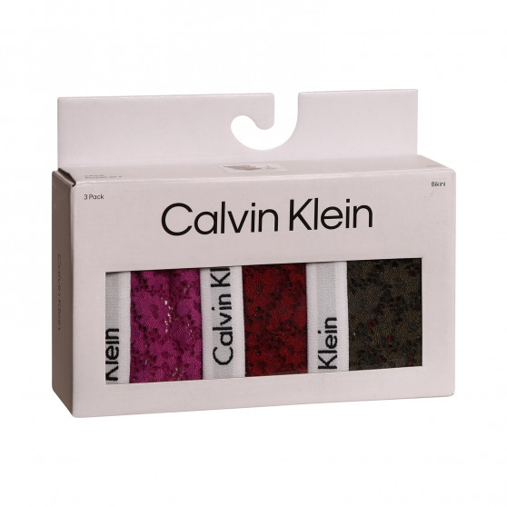 3PACK dámské kalhotky Calvin Klein vícebarevné (QD3926E-6VY)