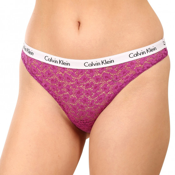 3PACK Dámské kalhotky brazilky Calvin Klein vícebarevné (QD3925E-6VY)
