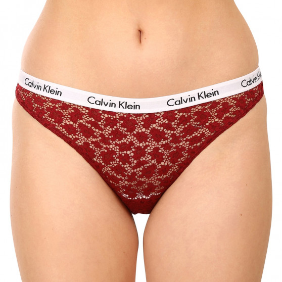 3PACK Dámské kalhotky brazilky Calvin Klein vícebarevné (QD3925E-6VY)
