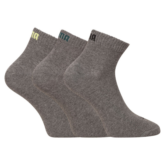 3PACK ponožky Puma šedé (271080001 078)