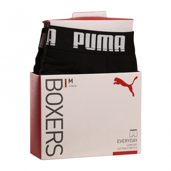 3PACK pánské boxerky Puma černé (701206546 001)