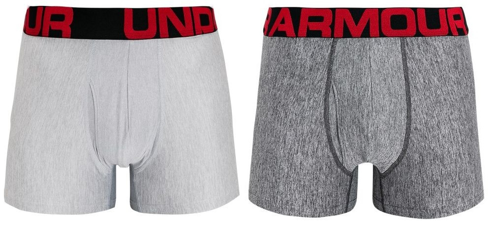 E-shop 2PACK pánské boxerky Under Armour nadrozměr šedé