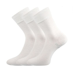 3PACK ponožky Lonka bílé (Bioban)