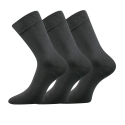 3PACK ponožky Lonka tmavě šedé (Bioban)