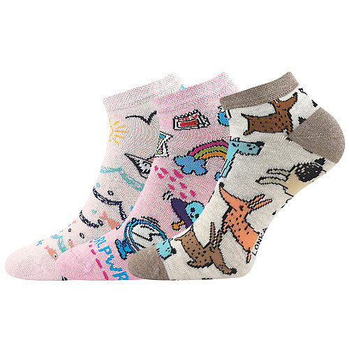 E-shop 3PACK dětské ponožky Lonka vícebarevné