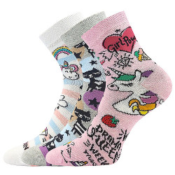 3PACK dětské ponožky Lonka vícebarevné (Dedotik - Mix F)