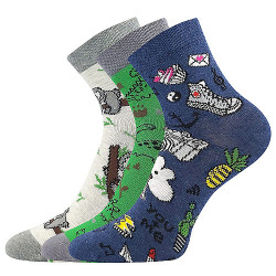 3PACK dětské ponožky Lonka vícebarevné (Dedotik - Mix E)