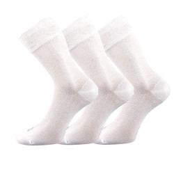 3PACK ponožky Lonka bambusové bílé (Deli)