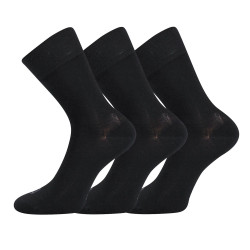 3PACK ponožky Lonka bambusové černé (Deli)