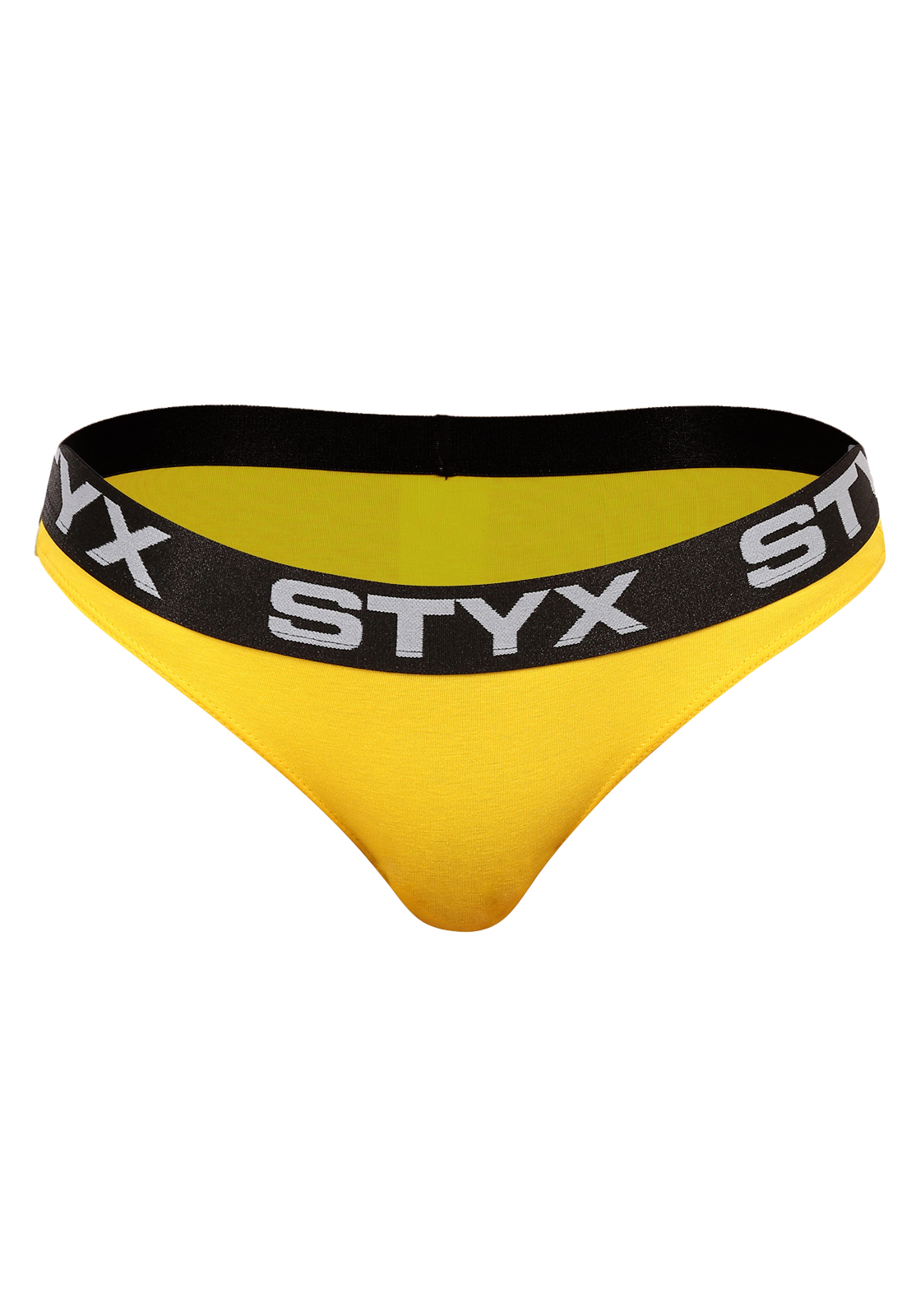E-shop Dámské kalhotky Styx sportovní guma žluté