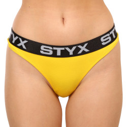 Dámská tanga Styx sportovní guma žlutá (IT1068)